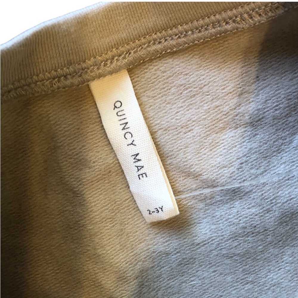 NWT Quincy Mae Relaxed Fleece Jumpsuit || Foxes || Sand - Picture 6 of 6